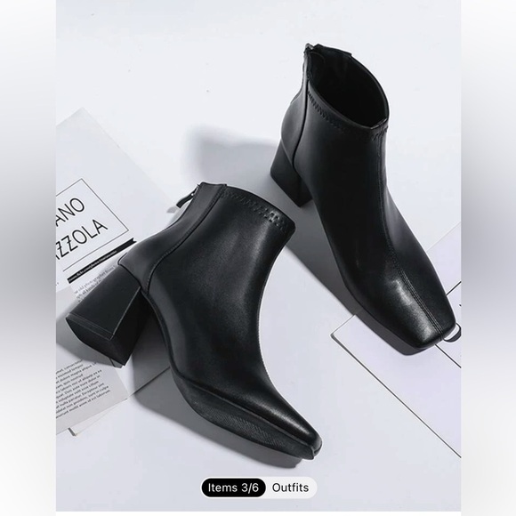 Shein - black boots - never worn - size 7 - Picture 1 of 7